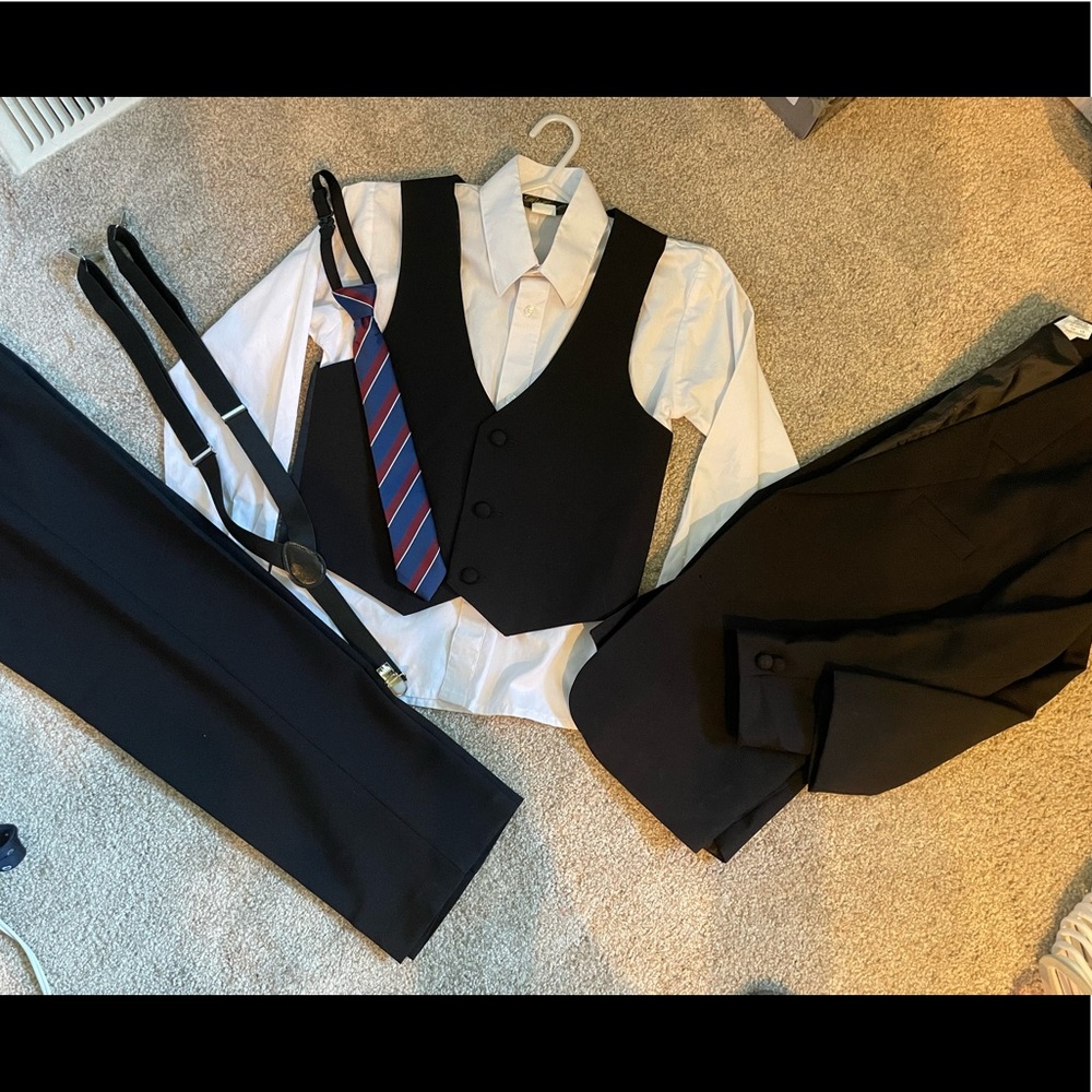 6 piece boys suits set